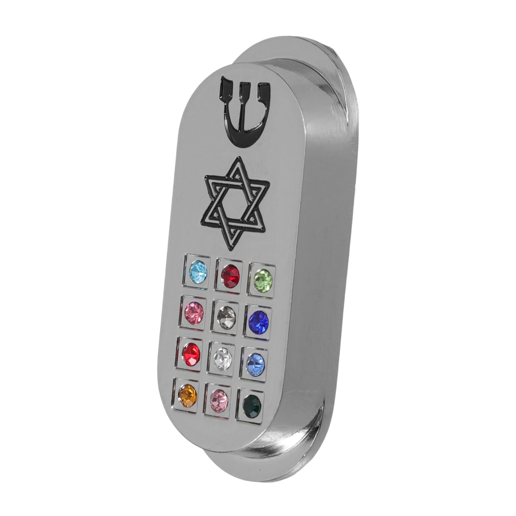STOBAZA Judaica Metal Mezuzah Plaque Car Mezuzah Jewish Mitzvah Offering Vintage Decor for Home