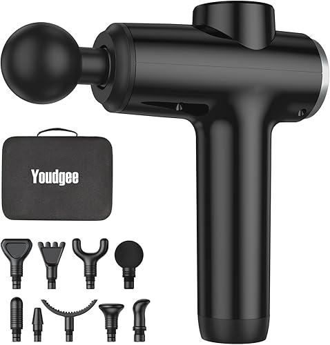 Pistola de masaje de tejido profundo para espalda cuello hombros alivio del dolor de pierna pistola de masaje de percusión para atletas 30 niveles