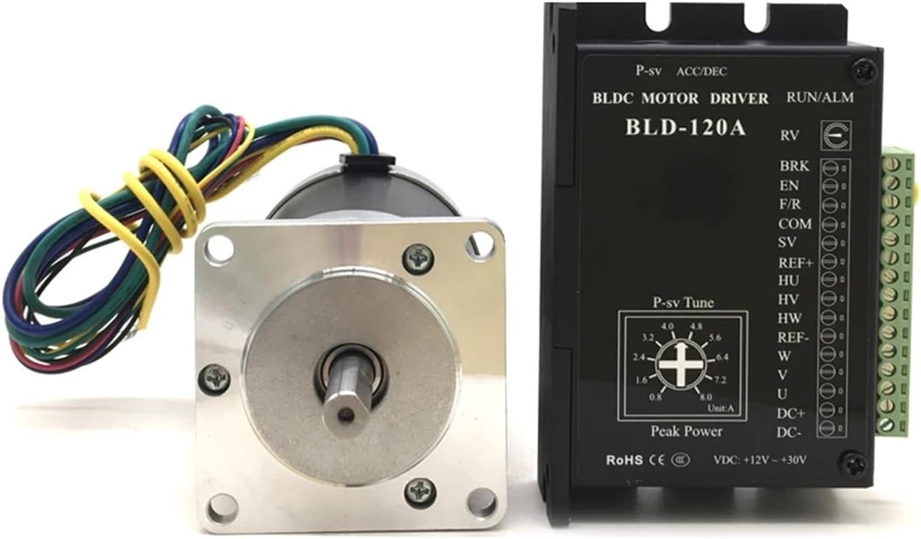 103W Brushless Motor Driver Kit BLDC 24VDC NEMA23 57MM 0.33Nm Sensor Drive 8A Adjustable Speed 3000RPM PWM 3PH 8mm Shaft