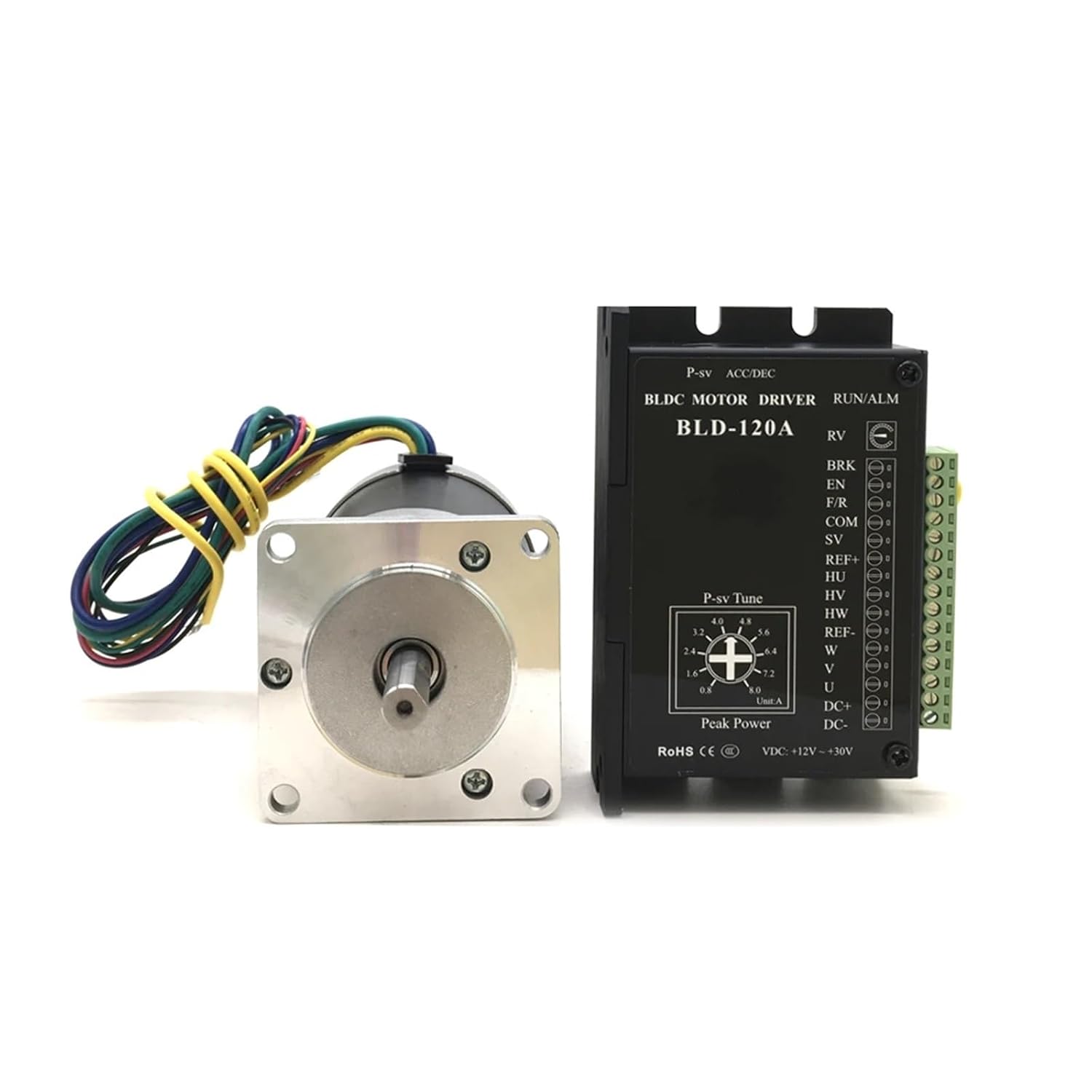 103W Brushless Motor Driver Kit BLDC 24VDC NEMA23 57MM 0.33Nm Sensor Drive 8A Adjustable Speed 3000RPM PWM 3PH 8mm Shaft