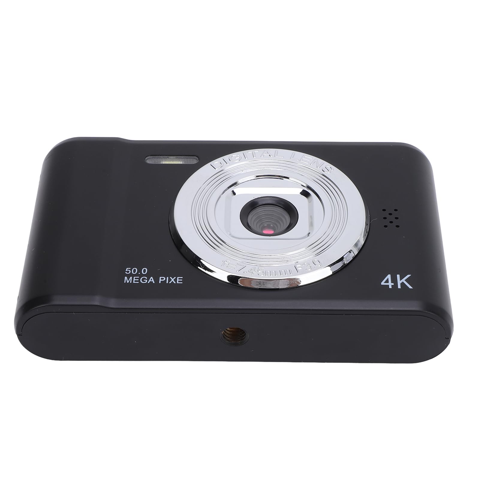 Kompaktkamera, Digitalkamera, Mehrere Filter Vorne und Hinten, Doppelobjektiv, Vielseitig, Selbstanpassend für Vlog (Black)