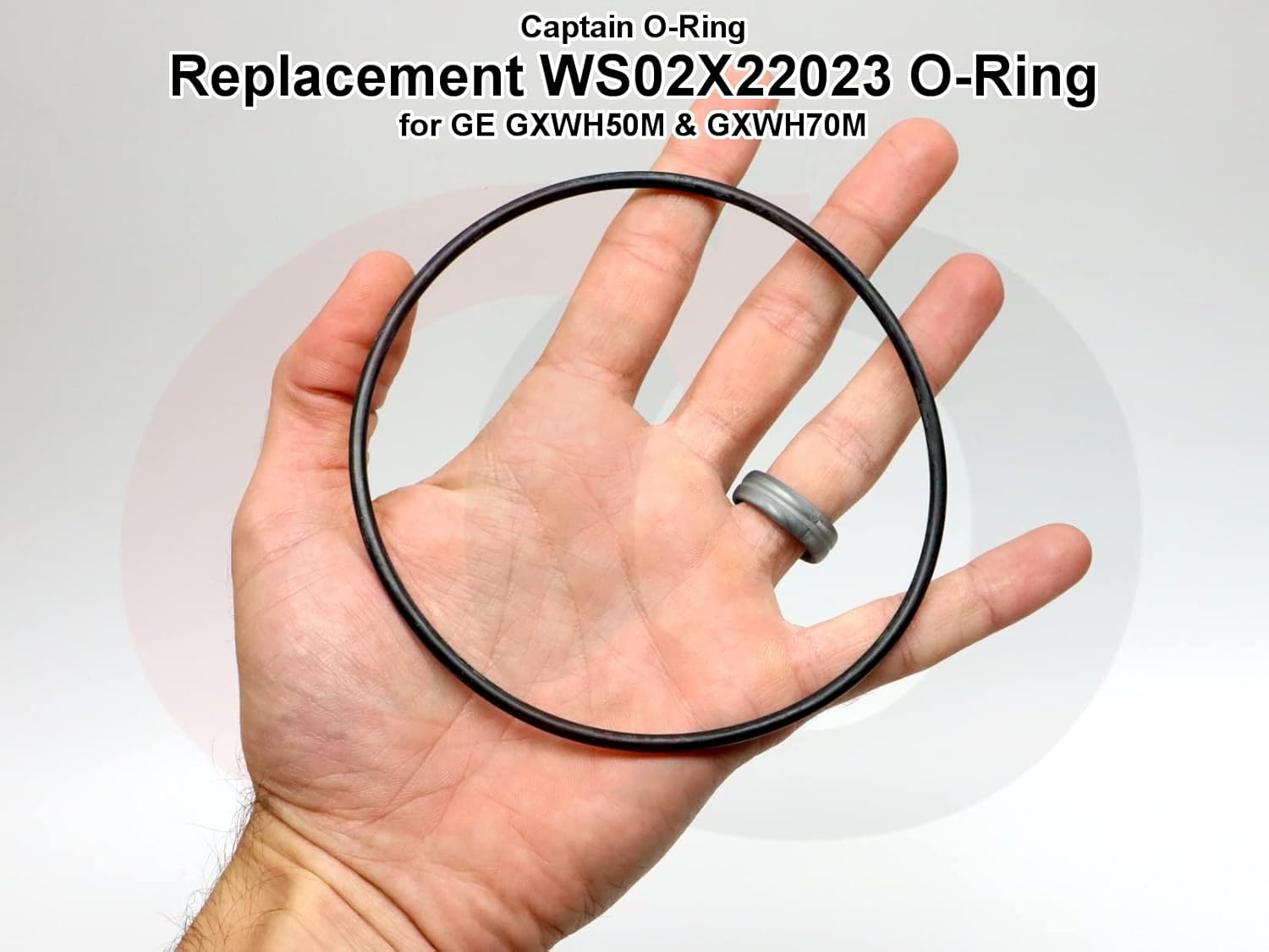 Black Rubber Replacement O-Rings for Water Filters, 3-Pack