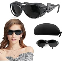 Protective Glasses IPL 200-2000nm UV Safety Glasses Infrared Safety Glasses Laser Safety Glasses for Red Light Therapy IPL Hair Removal Laser Cosmetology Solarium