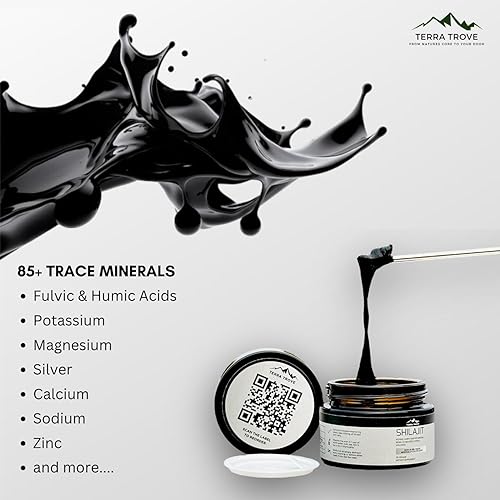 Miniatura 6 de Resina Shilajit pura del Himalaya  100% natural y probada en laboratorio  con ácido fúlvico y oligominerales  75 porciones para energía y bienestar