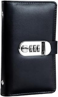 貯金ファイル お金管理 ファイル 100枚収納可能 家計管理 封筒貯金 鍵付き本型セーフ 付きでお札100万円チャレンジに最適 お金の整理も簡単 箱カレンダー (black) [並行輸入品]