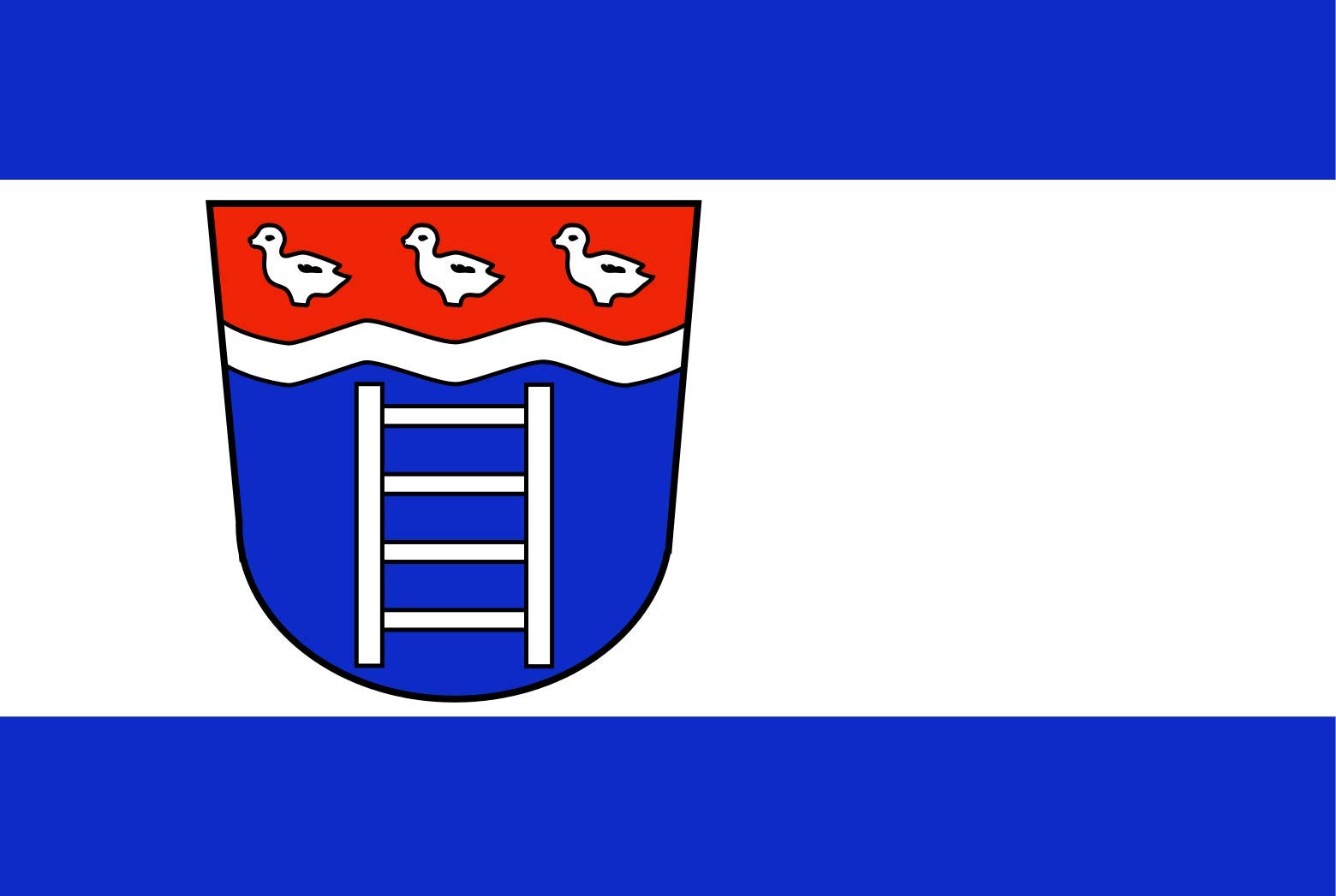 Drapeau XL Bad Oeynhausen grand format avec bordure renforcée pour mât