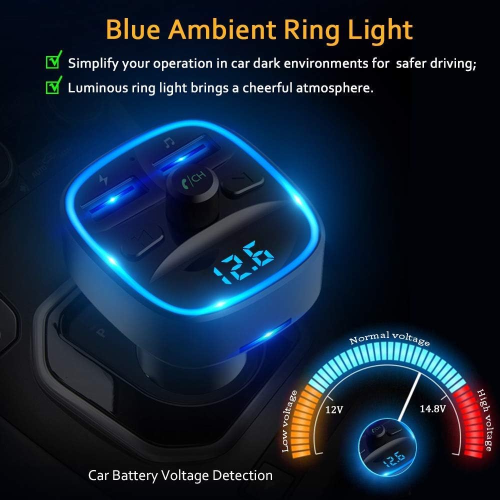 COMSOON Bluetooth 5.0 Receiver for Car X1 + Bluetooth FM Transmitter X1 : Electronics