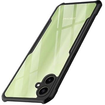 TheGiftKart Shockproof Crystal Clear Back Cover Case for Samsung Galaxy M05 / A05 / F05 | 360 Degree Protection | Protective Design | Transparent Cover for Samsung M05 / A05 (PC & TPU, Black Bumper) - image, photos