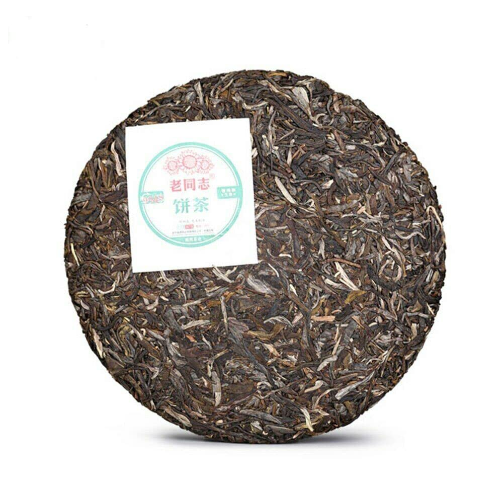 Thé Rond Haiwan Gâteau de Thé Puerh Cru Menghai Thé Vert Pu-erh Haut Thé Puer 357g