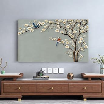 TV Cover Dust Cover Bedroom Living Room Print Art Decorative Cover 32Inch-80Inch Indoor Televisions/Computer Screen Protector Universal LCD/LED Display Protectors