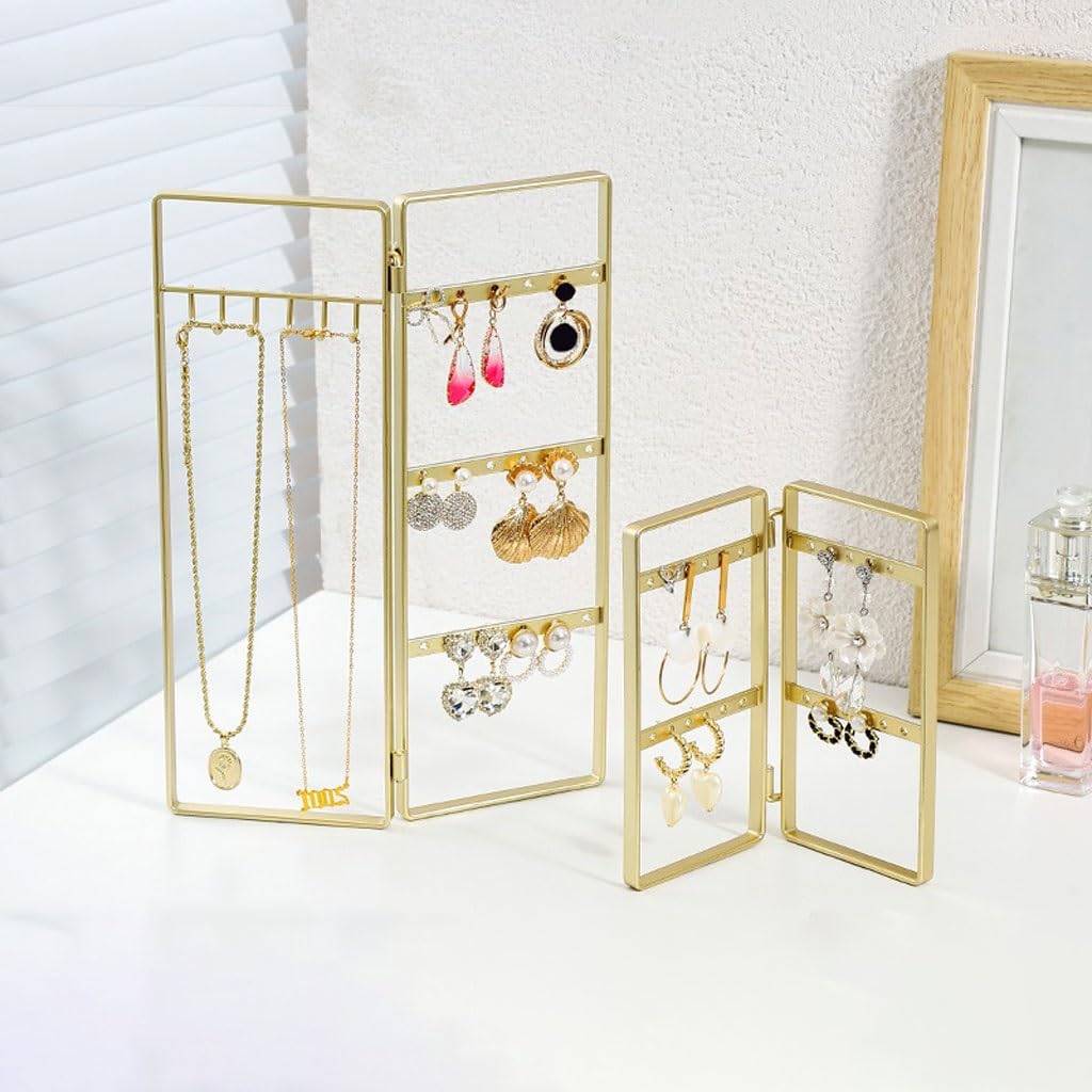 Jewelry Storage Mode Nordique décoratif Porte-Bijoux Pliable Collier Support de Rangement Coiffeuse Boucle d'oreille Bijoux présentoir Jewelry Display Stand