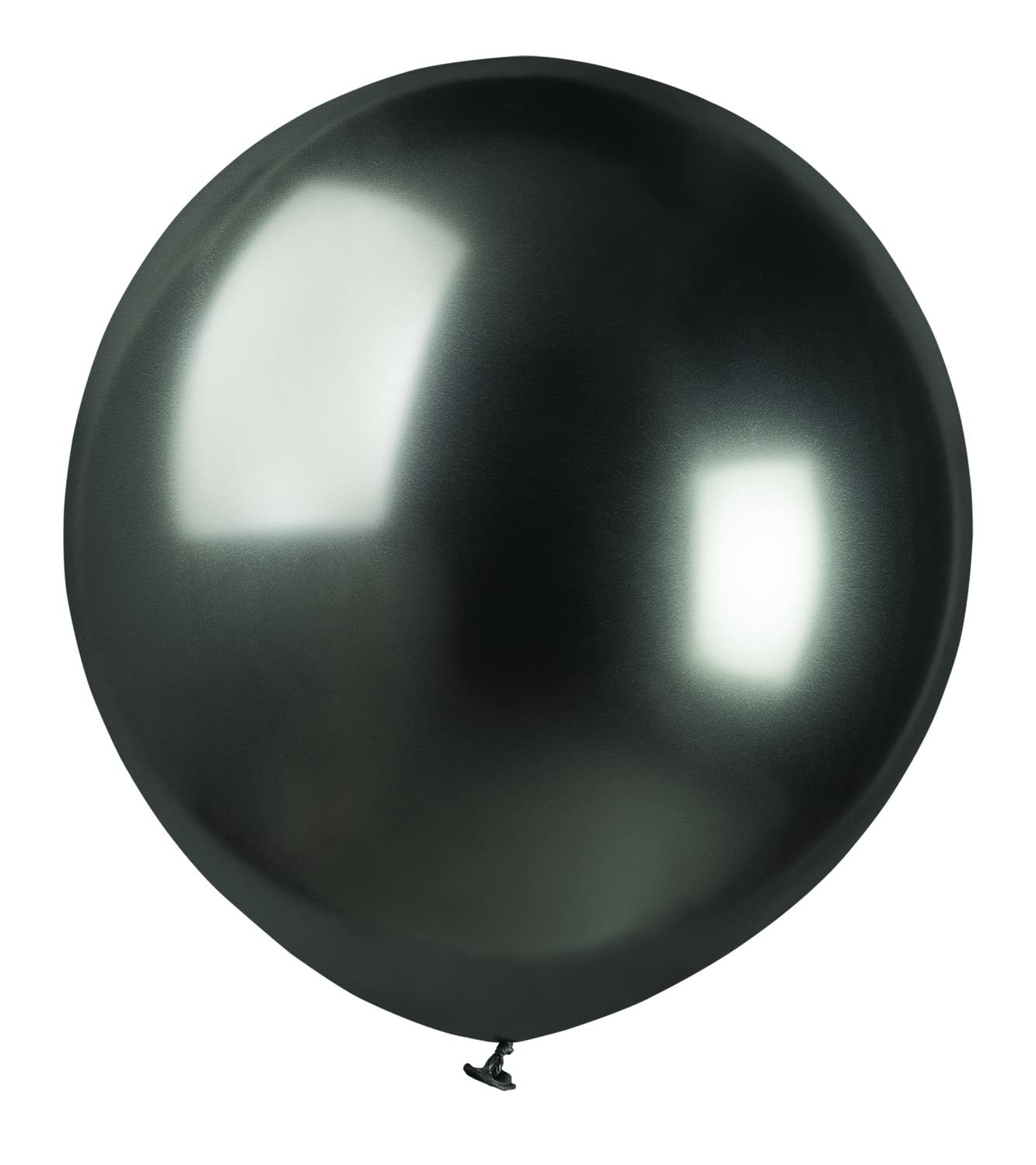 Pack 25 balloons metallized in natural latex Premium Quality G150 (Ø 48cm / 19"), black metallized