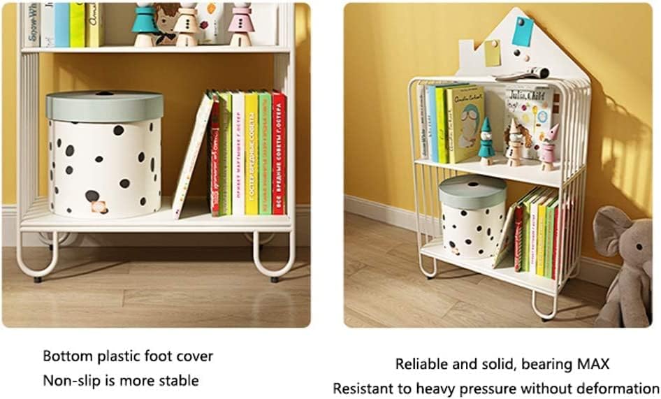 AOVOCO 机上ラック 本棚 有孔ボード デスクシェルフ スチールラック