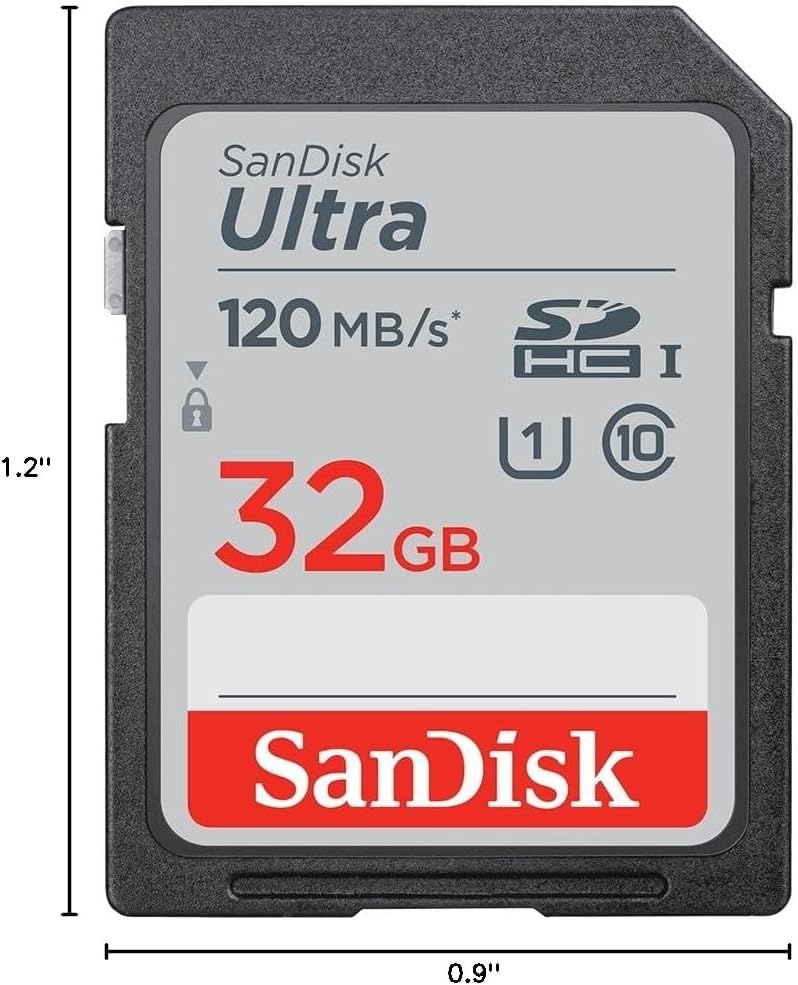 SanDisk 32GB 3-Pack Ultra SDHC UHS-I Memory Card (3x32GB) - SDSDUN4-032G-GN6IM [Older Version]