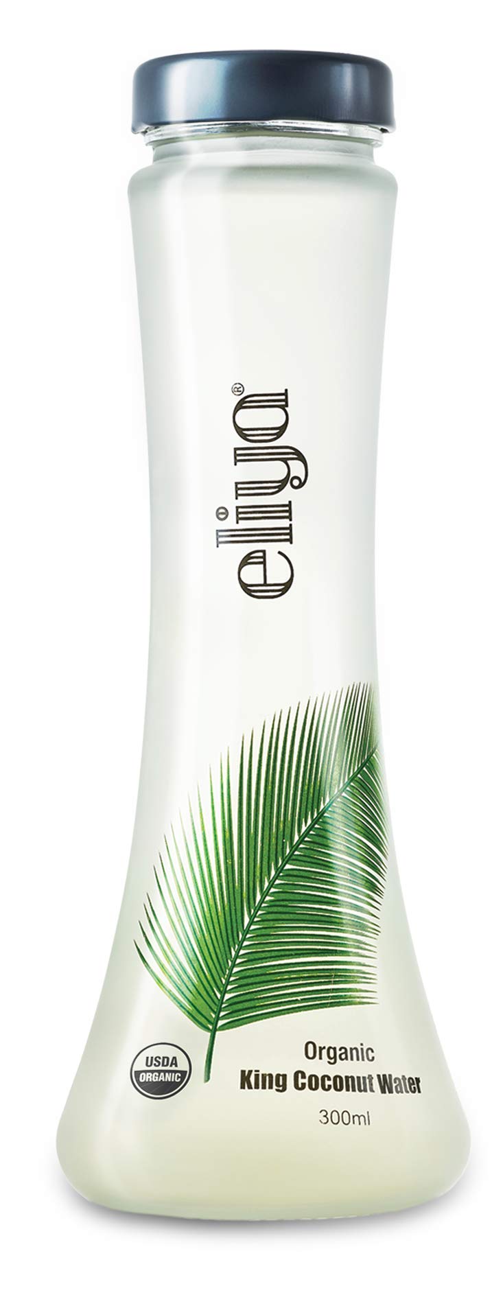 ELIYA Organic Young King Coconut Water, 10.1 fl. oz Glass Bottle