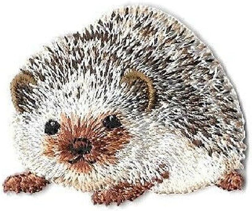 Hedgehog - Hedgie - Erinaceinae - Iron On Applique Patch Embroidered Iron on Patch Sew On for Clothing Applique for Jackets, Hats, Backpacks Repair Patches for Craft