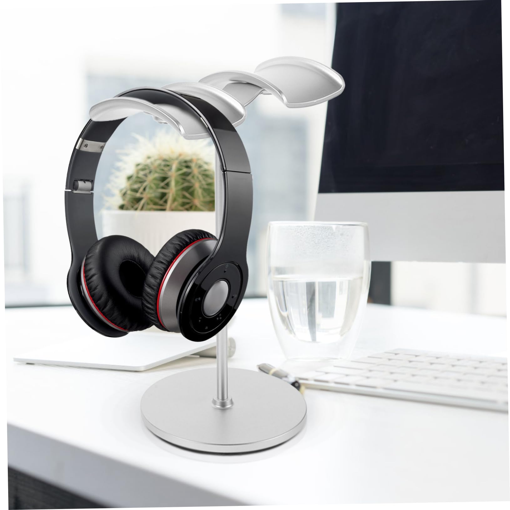 Operitacx 2pezzi Supporto Per Cuffie Da Stand Per Cuffie Da Tavolo Porta in Plastica Organizzatore Salvaspazio Per Wireless Accessorio Per