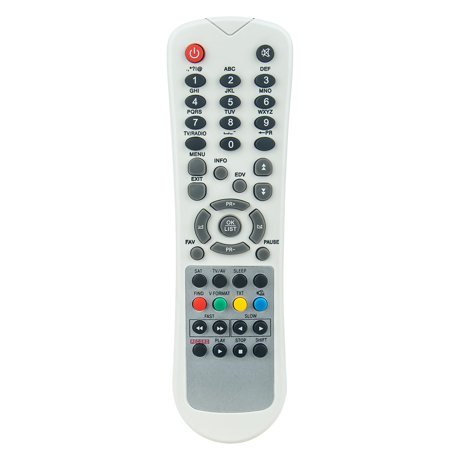 ALLIMITYReplacement Remote Control for Edision Satycon Series 2000, 2100, 2120, 2600, 2620, F1FTA+, C1SMART COMBO, F1SMART+, ALICE, ALIFTA