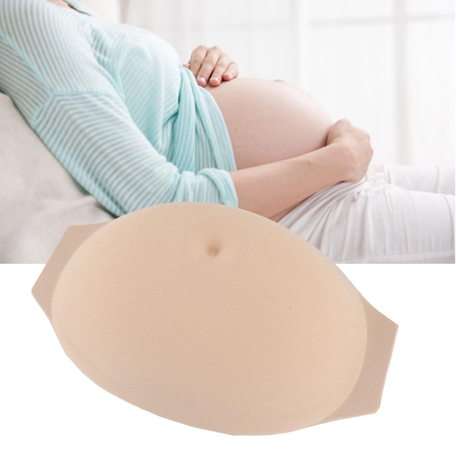 TARSHYRY Faux Ventre de Grossesse Léger et Confortable en éponge pour Jeu de Rôle, Améliore les Performances, Simule le Ventre de Femme enceinte.
