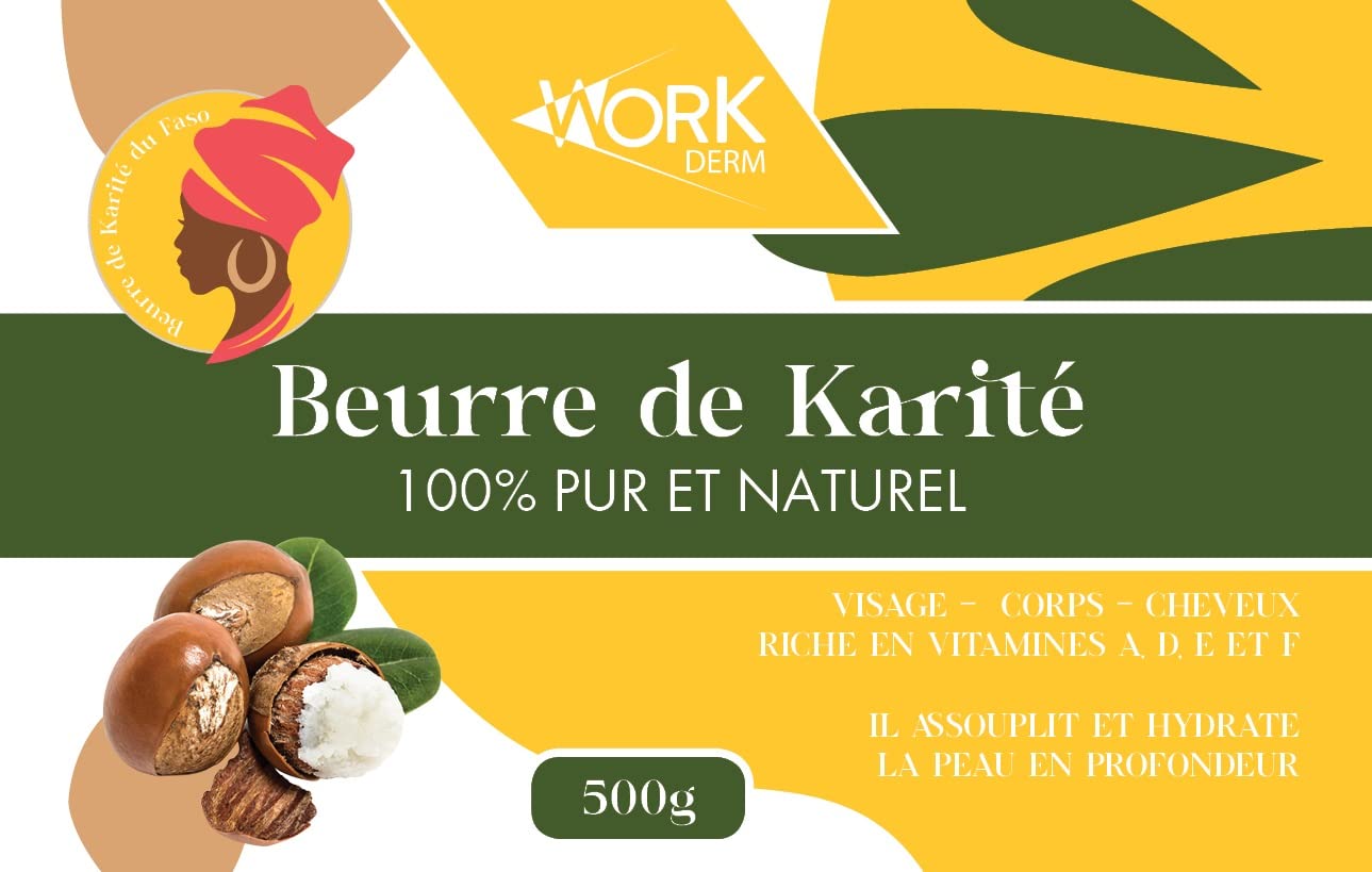 Burro di Karitè – 100% puro e naturale, senza additivi, non raffinato (500 g) | estrazione a freddo a pressione