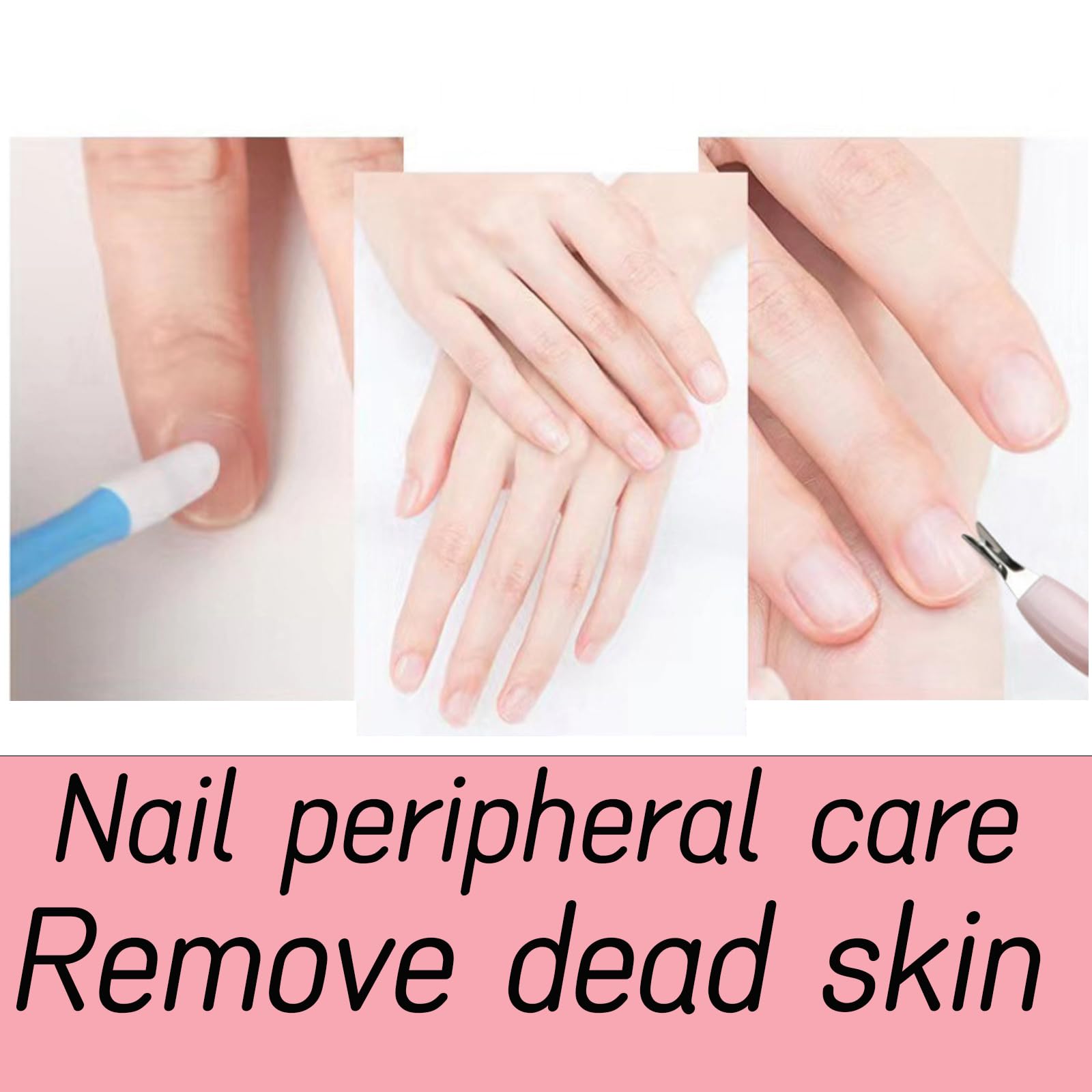 4PCS Cuticle Remover Dead Skin Remover Non-Damaging Nail Art Kit Cuticle Removal Tools Practical Manicure Tools — view 4