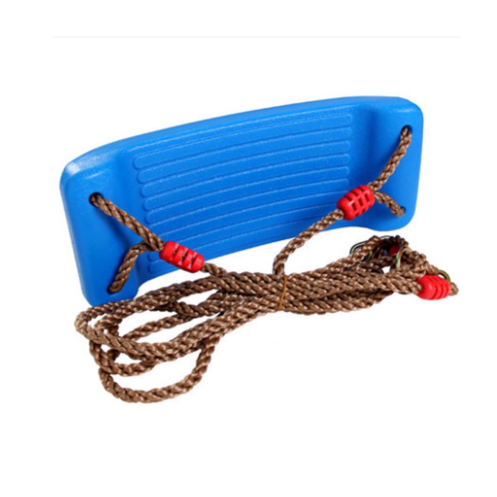 Altalena con Sedile E Corda in Nylon da 1,28 M per Bambini, Ideale per Giochi in Giardino, Blu