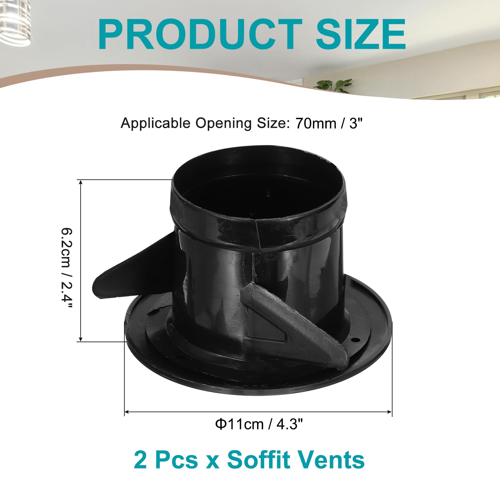 PATIKIL 3 Inch Round Air Vent Cover - Image 2