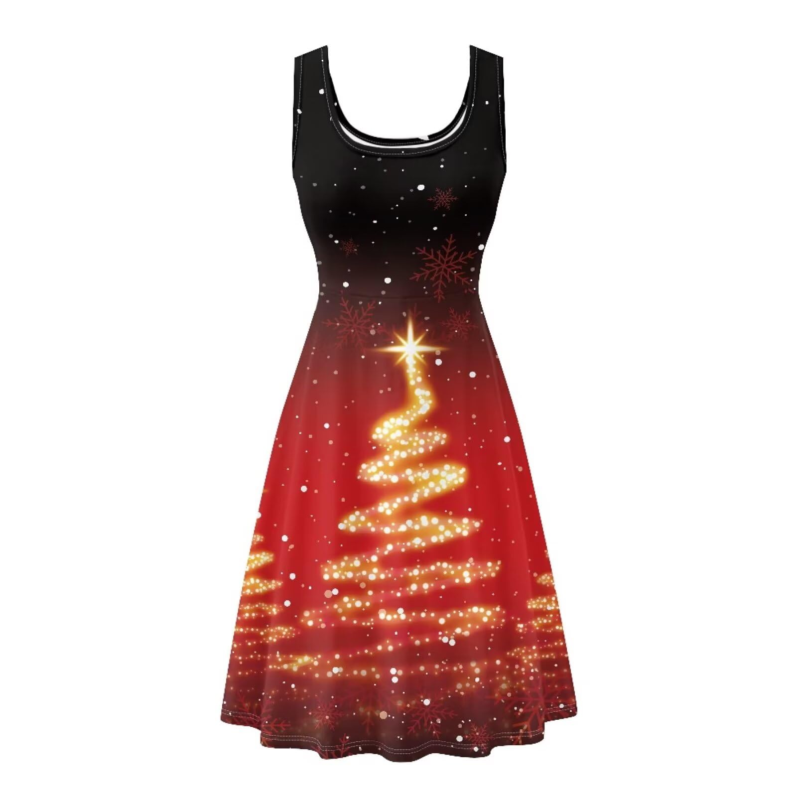 Dreaweet Casual Sleeveless Dresses for Women Girls, Round Neck Tank Dresses with Pockets Summer Sundress Size XS-4XL