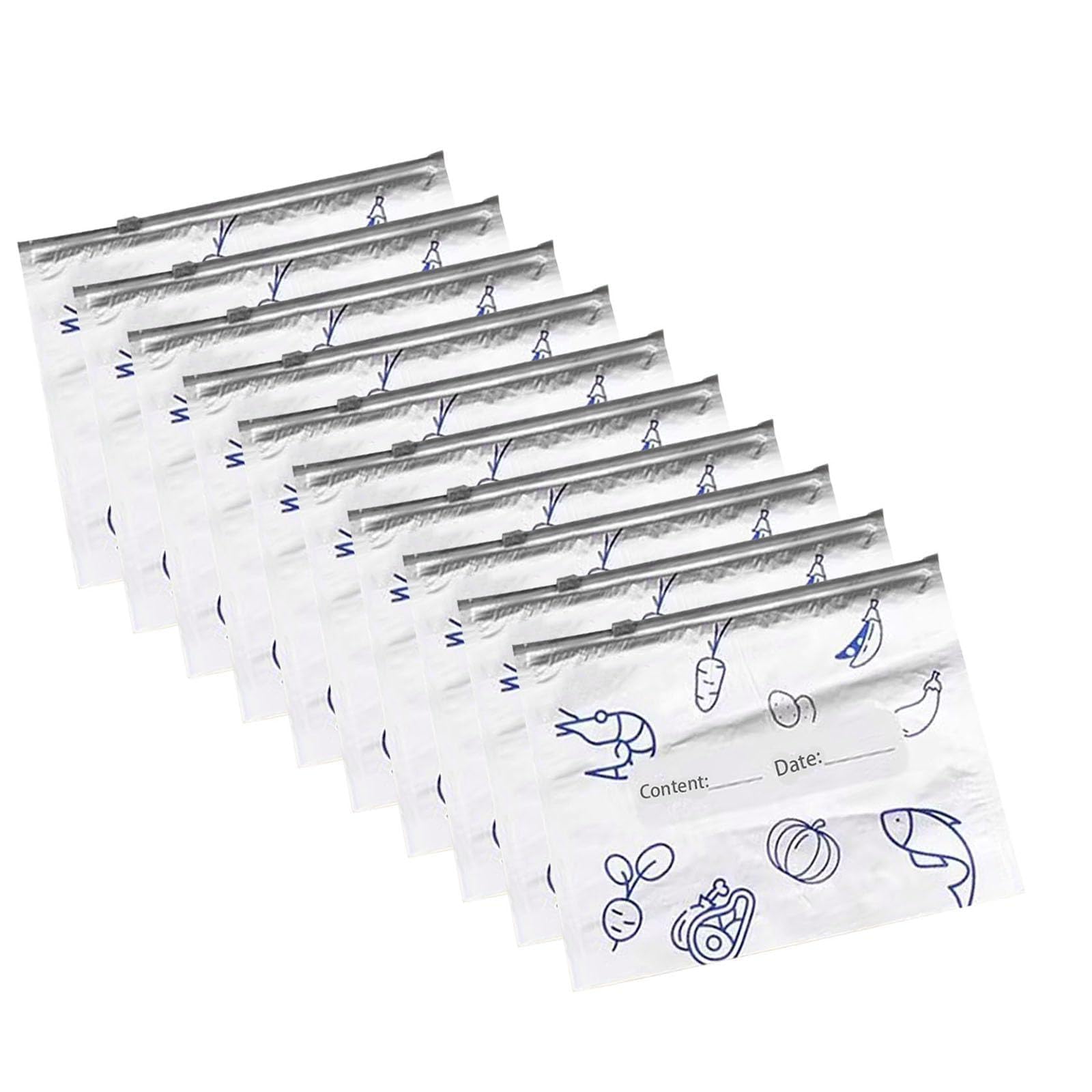 Jazuaiao Divisions Transportable Small Aluminum Storage Sacks Recyclable Four Thousand Travel Excursions and Homecooking Recyclable Aluminum Storage Sacks Small Size