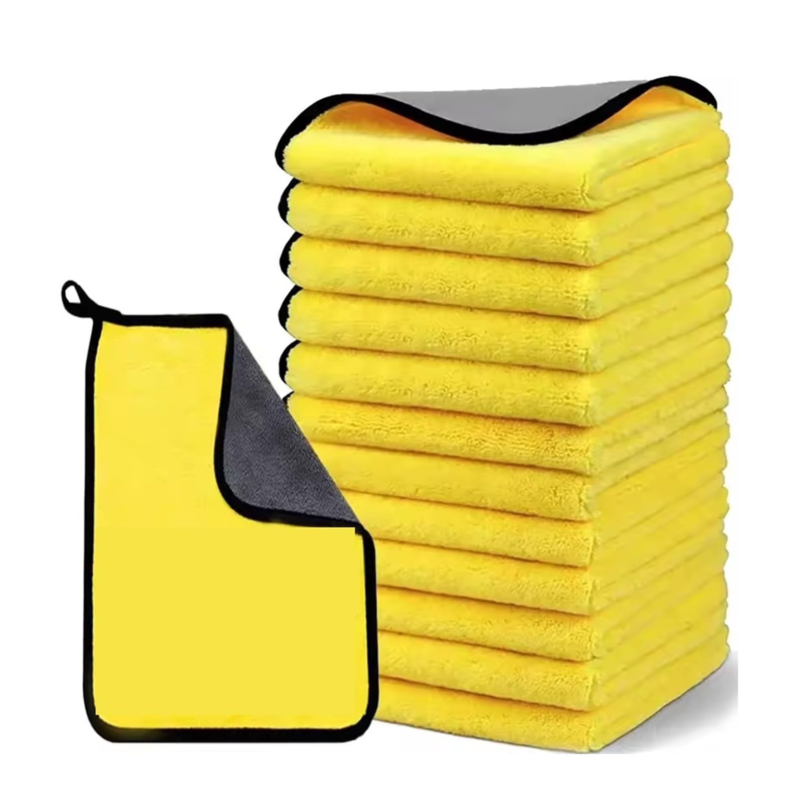 QAUUCP 1-20Pcs Microfiber Cleaning Double Sides Towel