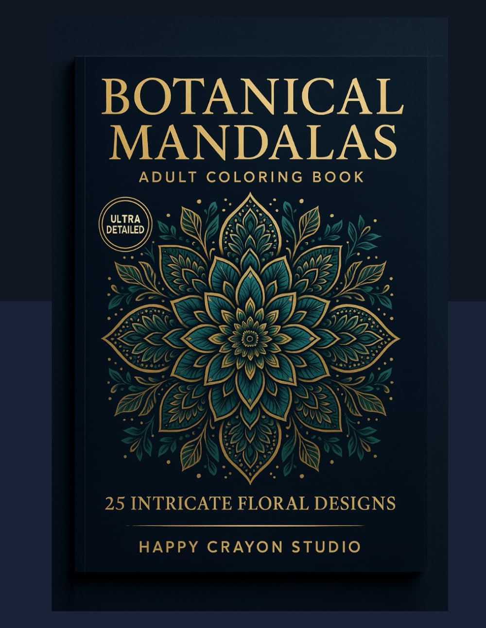 Advanced Botanical Mandalas Coloring Book for Adults: 25 Ultra-Detailed Stress-Relief Designs for Relaxation