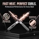 Drumstone Hair Curler with Adjustable Temperature Control, Ceramic Barrel, Fast Heat-Up Technology, Floating Plates, Curling Iron for All Hair Types, Professional Hair Styling Tool gallery image