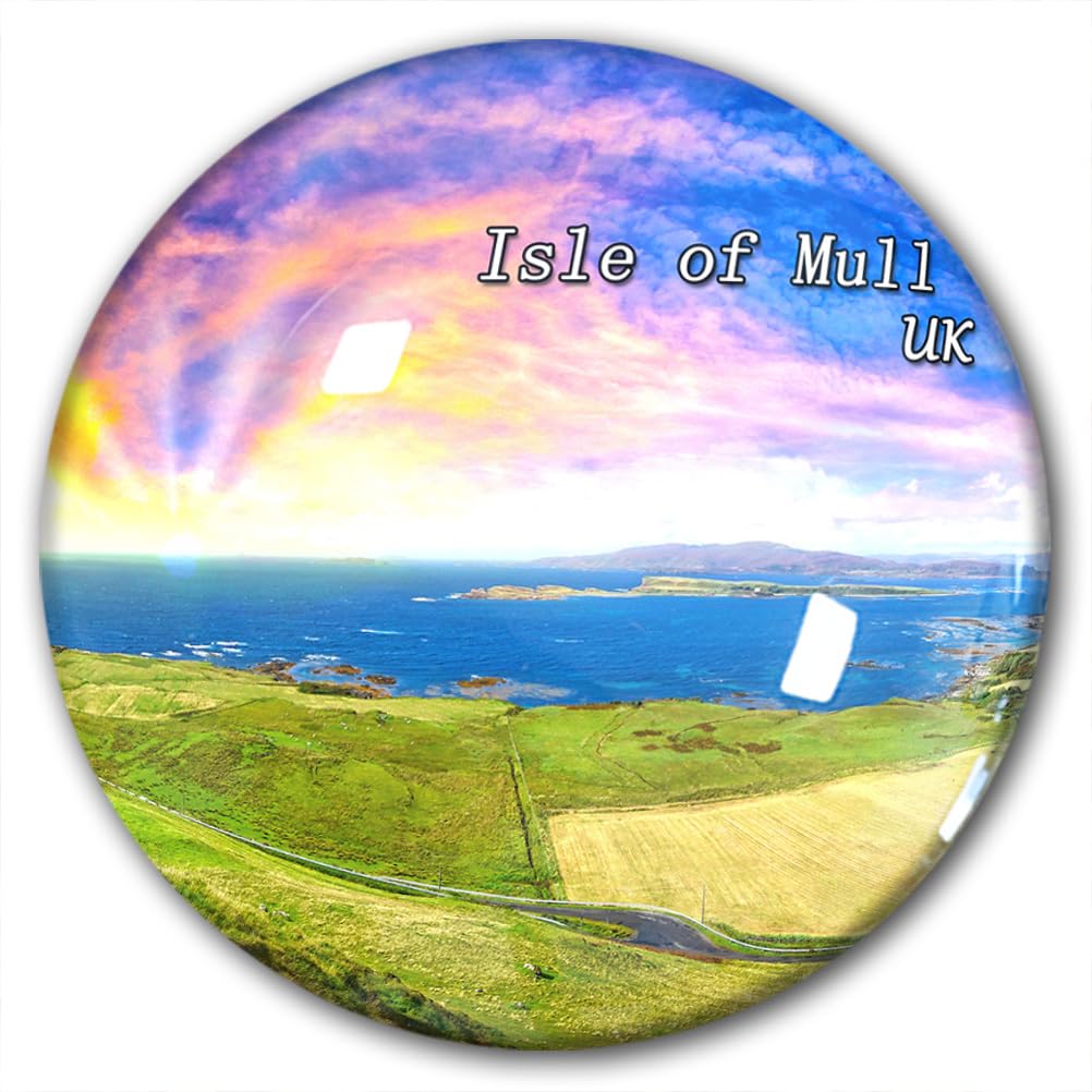 Afghanistan-0001 Uk Isle Of Mull Fridge Magnet Refrigerator Stickers Decorative Magnet Travel Souvenir Glass