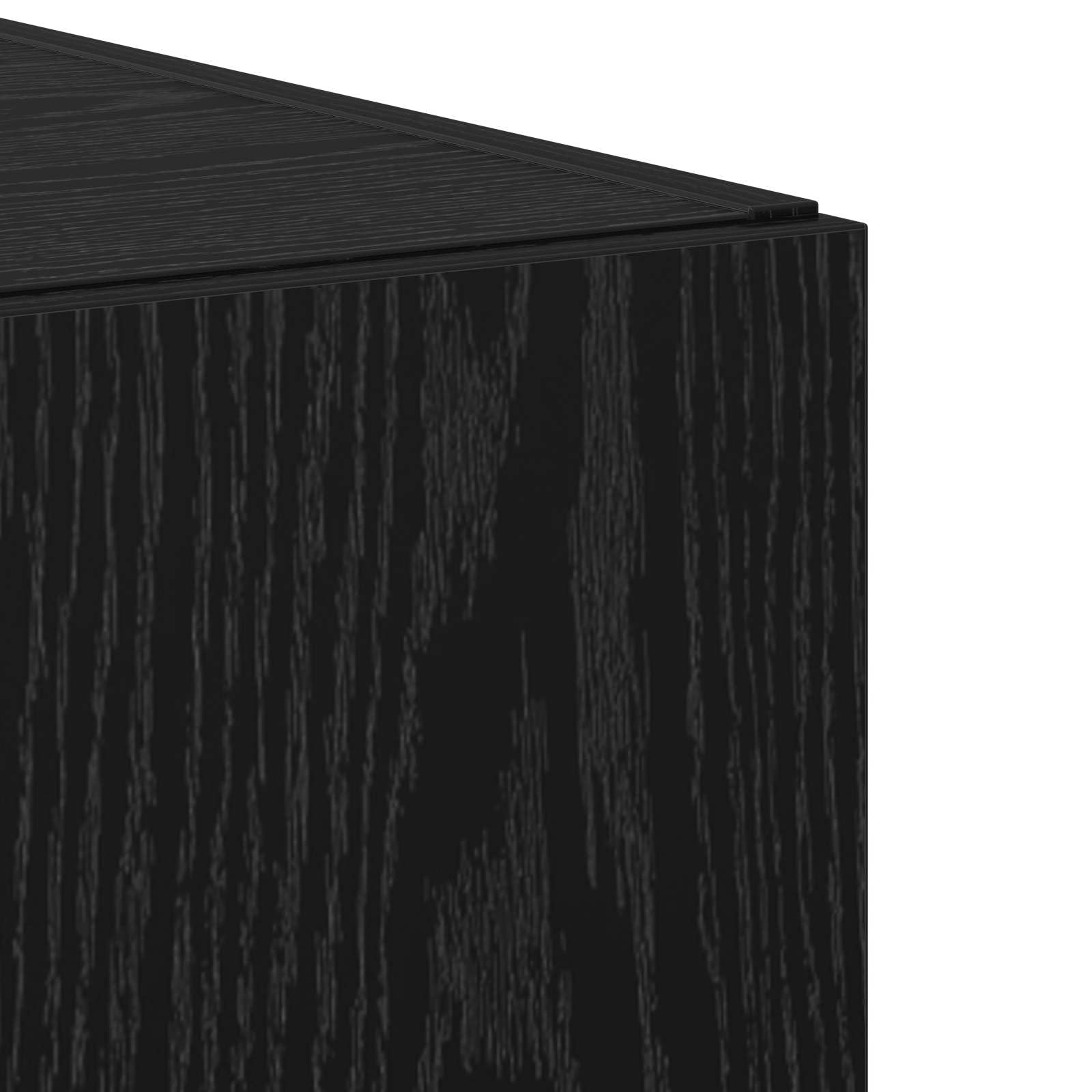 vidaXL Credenza Rovere Nero 45 x 42,5 x 185 cm