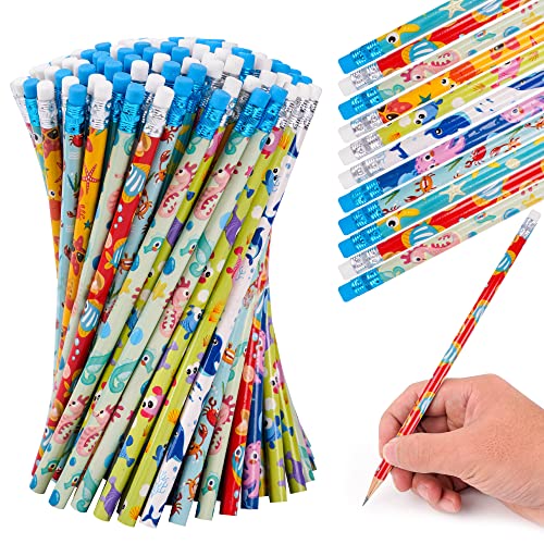 Kolewo4ever 200 lápices con tema marino para niños miniatura 5