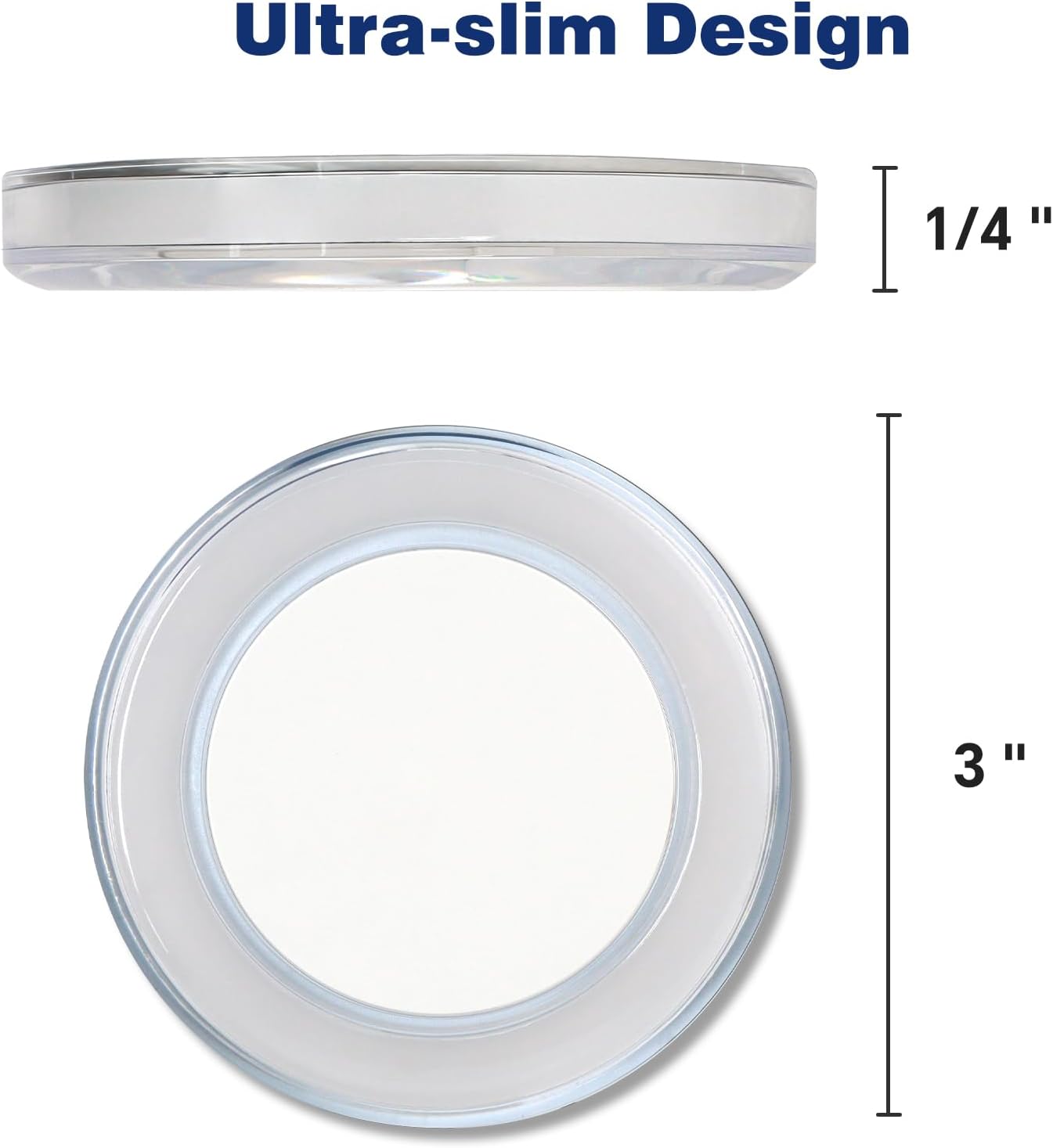 RV Puck Lights, 3 Inch 12 Volt LED Ceiling Light Acrylic Shade,Surface Mount for Camper Boats Trailer Truck 4-Pack (3000K-Warm White)