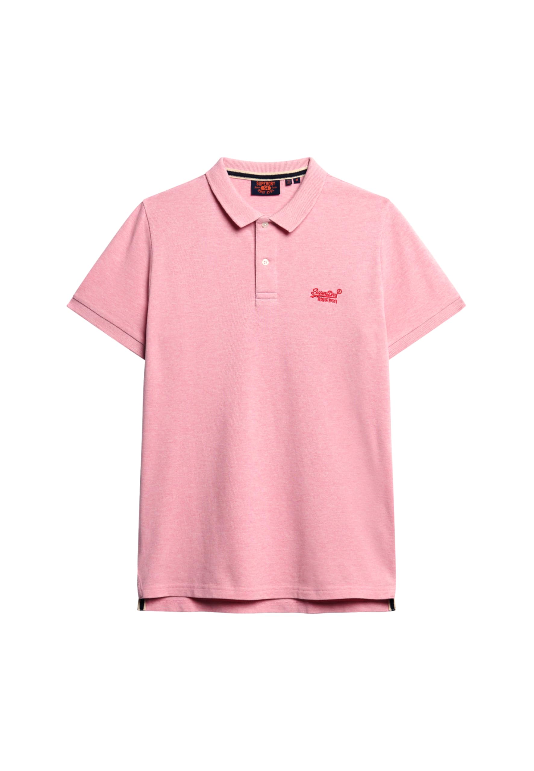 Superdry Classic Polo Shirt Melange Pink size L