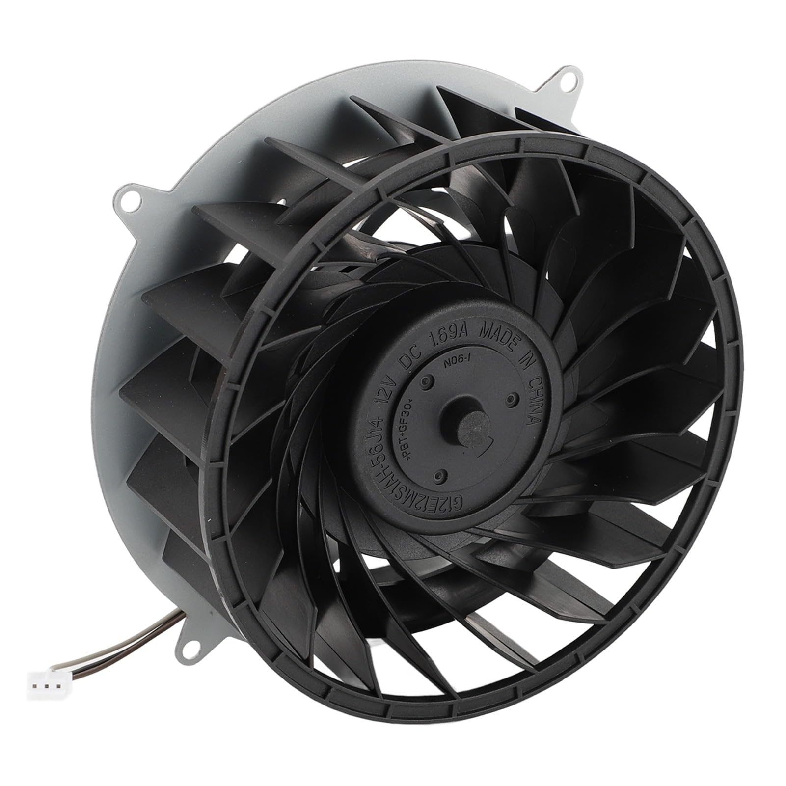 Lylithuif Ventola di raffreddamento interna per console Slim 19 pale 11541GS 12M WB 01 Ventola di raffreddamento di ricambio DC12V 1,69A Connettore a 3 pin per console di gioco