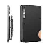 Compatible with MagSafe Wallet, Slim Wallet for Men with Money Clip, Rfid Blocking Metal Card Holder, Minimalist Magnetic Wallet Compatible with iPhone 16/15/14/13/12 Series - Classic Black