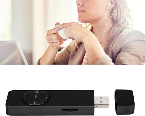 Miniatura 2 de Reproductor de MP3, reproductor de MP3 portátil con unidad flash USB, reproductor de música MP3 de sonido de alta fidelidad, soporta hasta 32 GB,