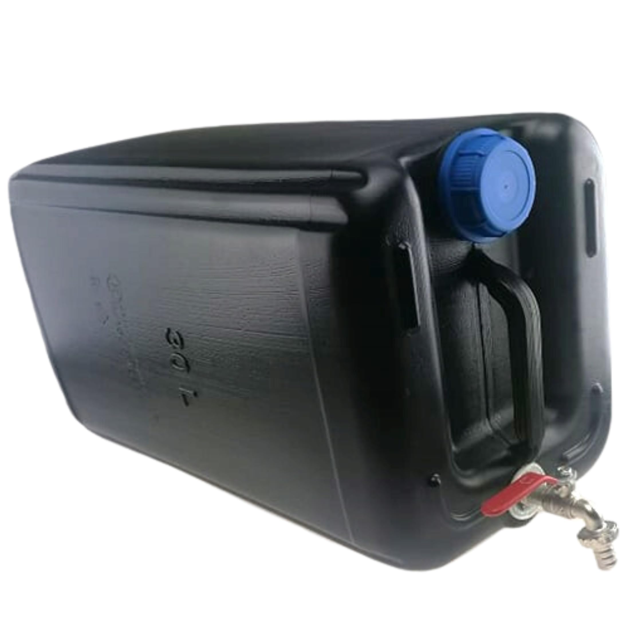 Bidón de agua de 30 l de plástico, depósito de agua con grifo, bidón de agua potable, depósito de agua, bidón de plástico, para casa, jardín, coche y camping, etc., cierre hermético