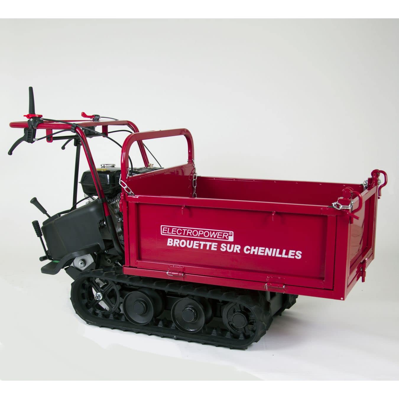 Mini Dumper - Brouette motorisée à chenilles 320 kg - 8 Vitesses - Essence