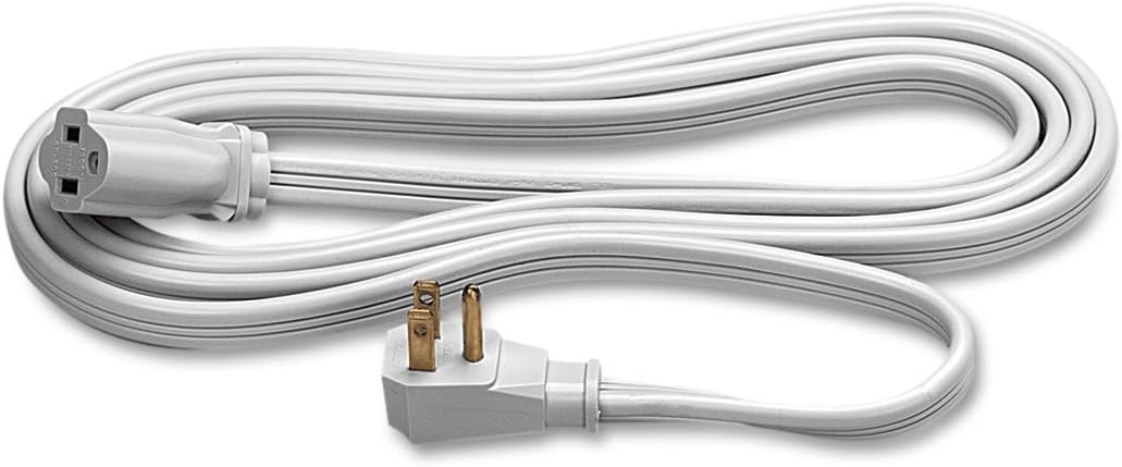 Fellowes 99596 Indoor Heavy-Duty Extension Cord, 3-Prong Plug, 1-Outlet, 15 ft Length, Gray