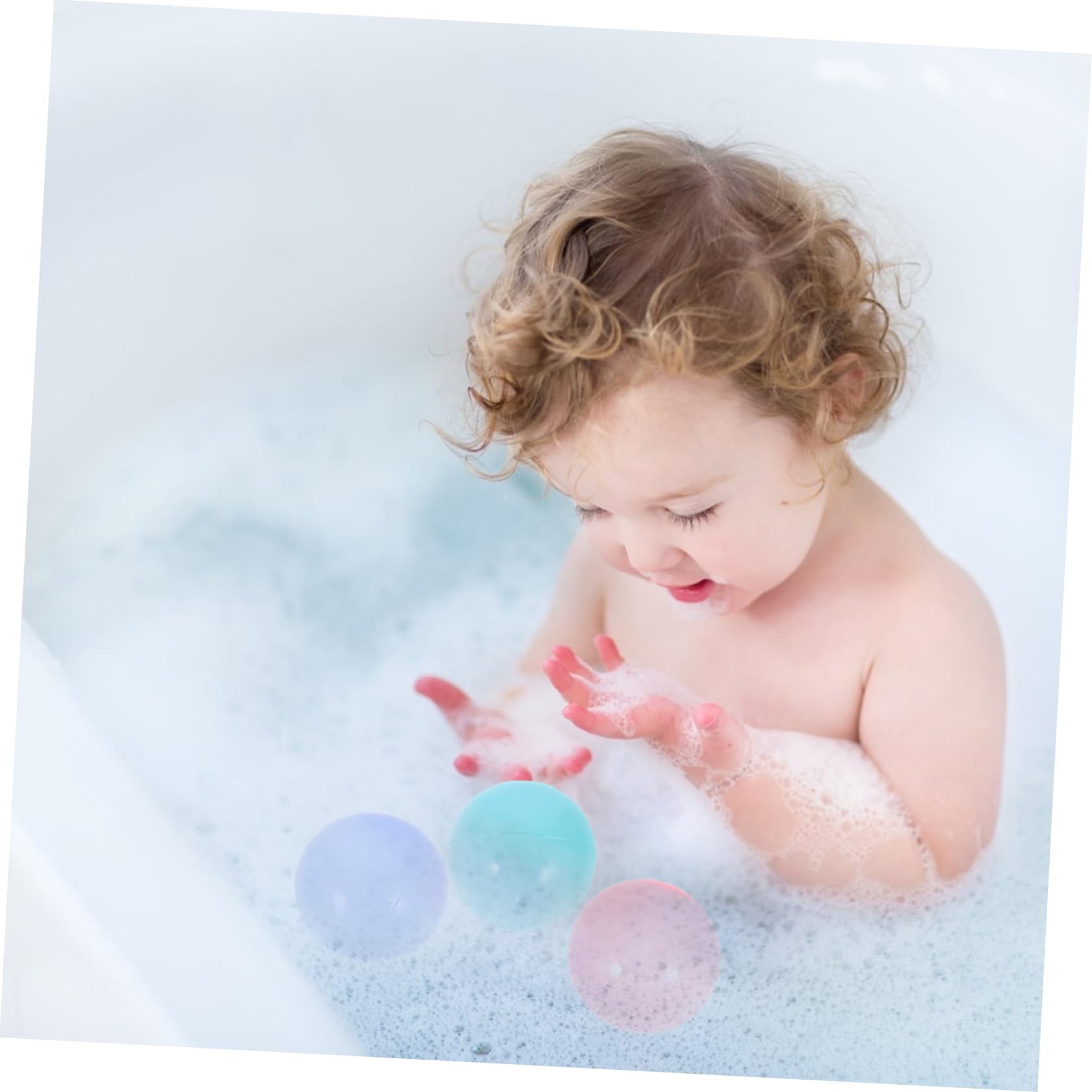 Abaodam 100 Bolas de Piscina de Plástico Coloridas para Niños Diseño Redondo, Duraderas y Estables, Ideales para Juegos de Rolling y Pits