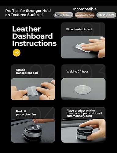 Miniatura 4 de LISEN Soporte de teléfono con ventosa eléctrica, soporte de teléfono con ventosa eléctrica al vacío, para soporte de succión magnética MagSafe para