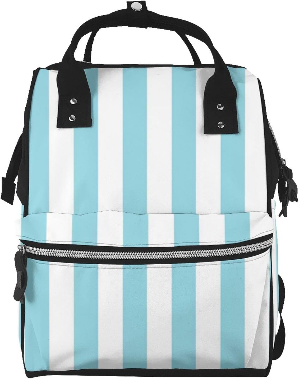 Floral Dark Boho Diaper Bag Backpack for Women, Large Capacity Waterproof Travel Bag with Stroller Straps