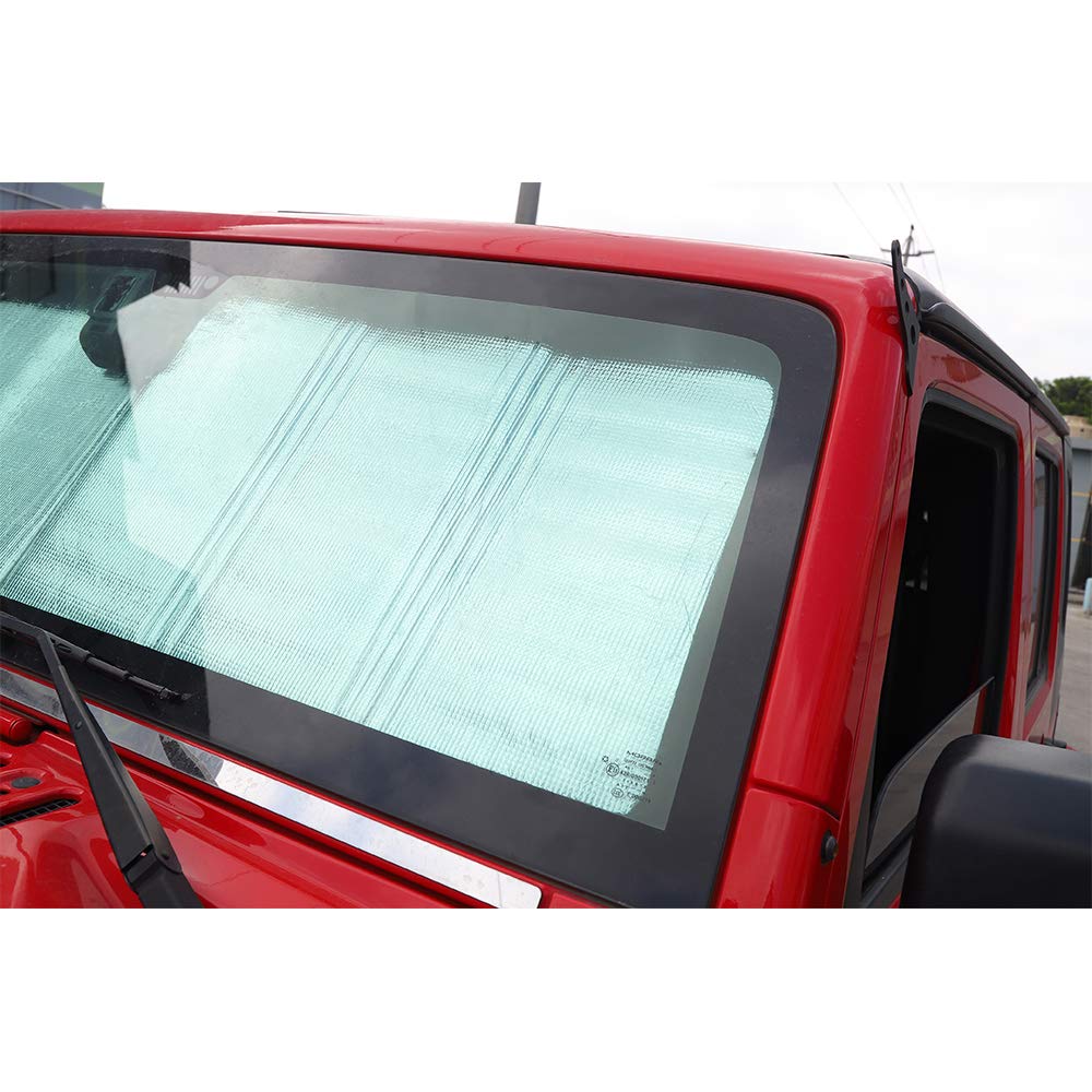 Parabrezza parasole auto parasole scudo termico JK su misura parasole parasole per Jeep Wrangler Rubicon Sahara TJ JK JKU 2/4 porte 1997-2017