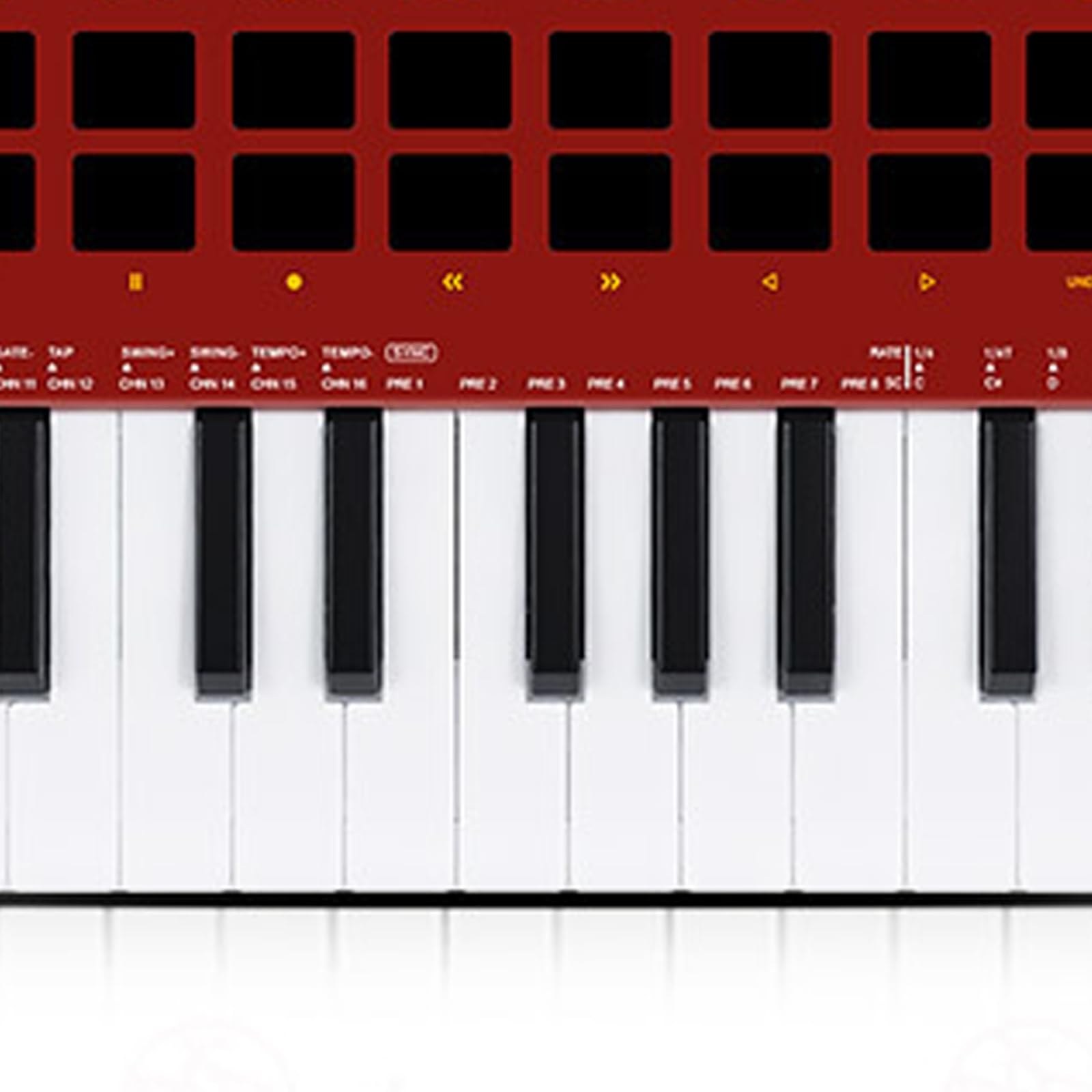 Pratico 37 Nota Tastiera USB Music Controller Abs Construction Easy Setups Per I Produttori Creazione Musicale Tastiera USB Con Pulsante Programmabile