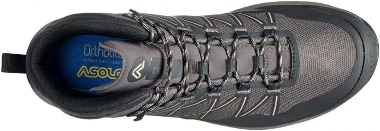 ASOLO Men's TAHOE MID GTX Waterproof Breathable Cushioned Mid Cut Hiking Shoes for Fastpacking in Rugged Terrains