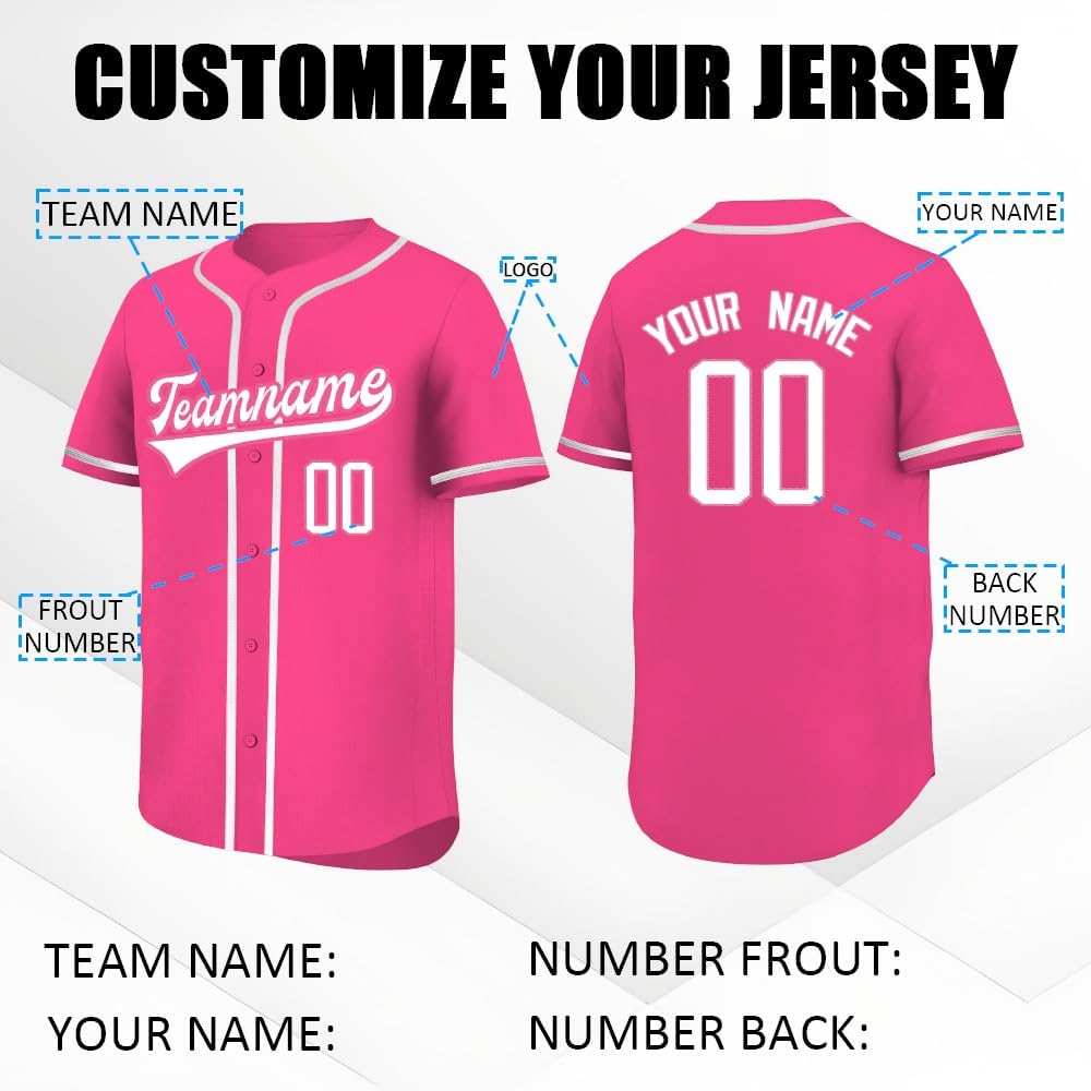 Personalized Custom Baseball Jersey Men Women Youth Baseball Shirts - Image 2